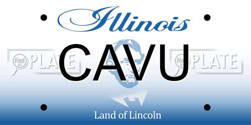 CAVU Illinois License Plate
