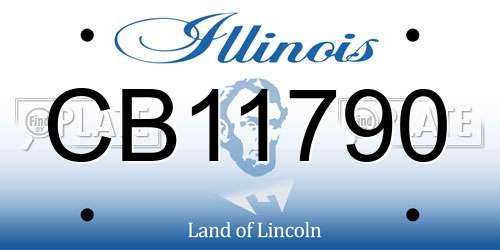 CB11790 Illinois License Plate