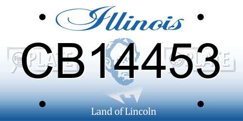 CB14453 Illinois License Plate