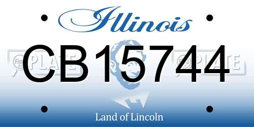 CB15744 Illinois License Plate
