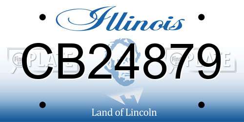 CB24879 Illinois License Plate