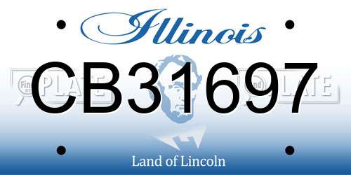 CB31697 Illinois License Plate