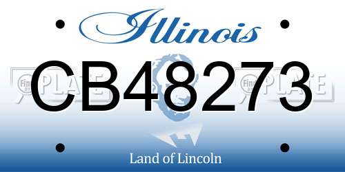 CB48273 Illinois License Plate
