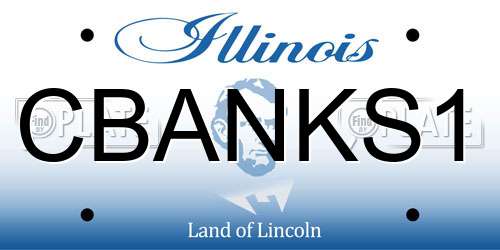 CBANKS1 Illinois License Plate