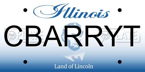 CBARRYT Illinois License Plate