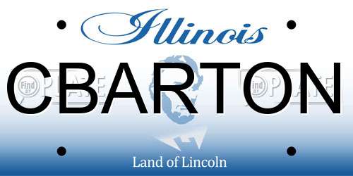 CBARTON Illinois License Plate