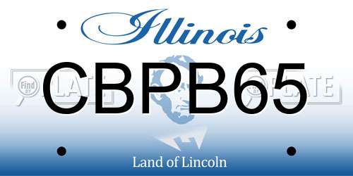CBPB65 Illinois License Plate
