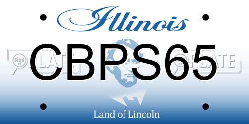 CBPS65 Illinois License Plate
