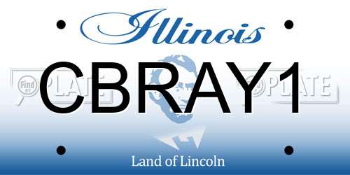 CBRAY1 Illinois License Plate