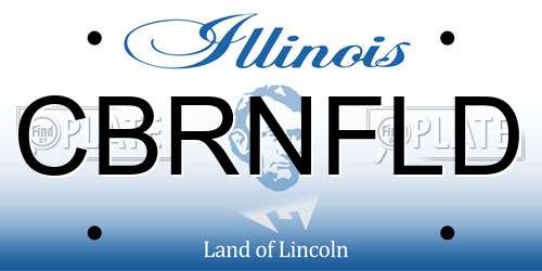 CBRNFLD Illinois License Plate