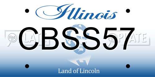 CBSS57 Illinois License Plate