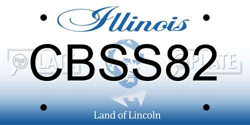 CBSS82 Illinois License Plate
