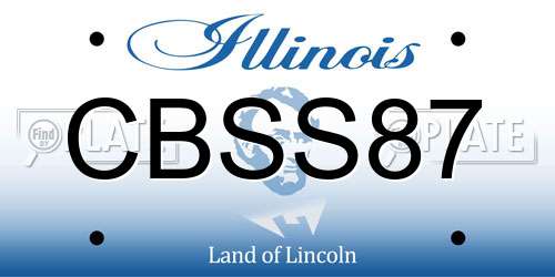 CBSS87 Illinois License Plate