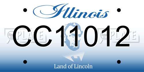 CC11012 Illinois License Plate