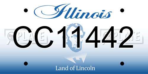 CC11442 Illinois License Plate