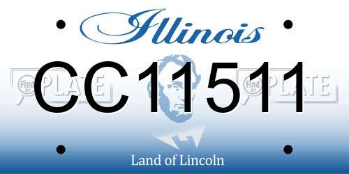 CC11511 Illinois License Plate