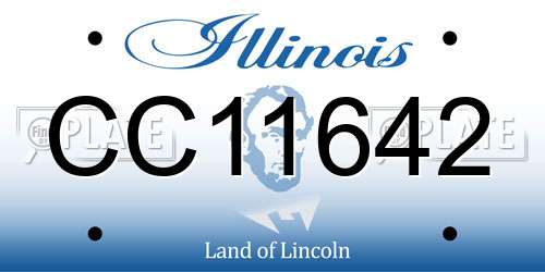 CC11642 Illinois License Plate