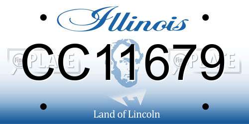 CC11679 Illinois License Plate