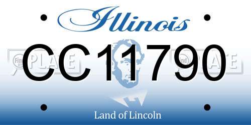 CC11790 Illinois License Plate