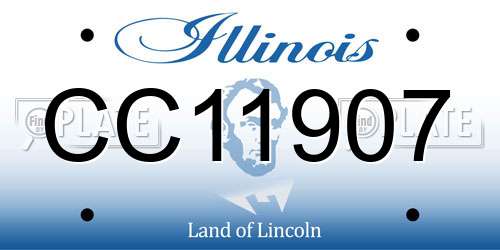 CC11907 Illinois License Plate