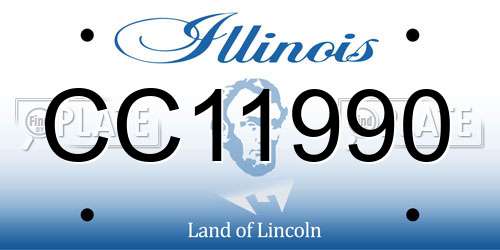 CC11990 Illinois License Plate
