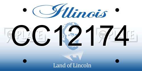 CC12174 Illinois License Plate