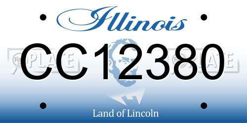 CC12380 Illinois License Plate
