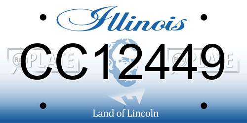CC12449 Illinois License Plate