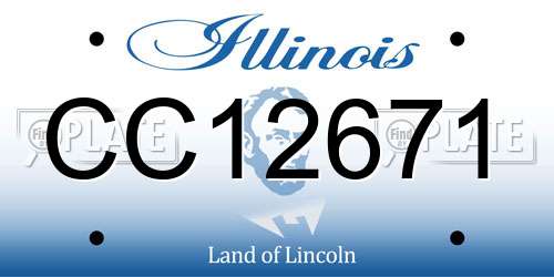 CC12671 Illinois License Plate