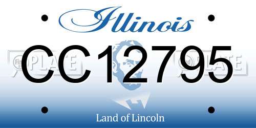 CC12795 Illinois License Plate