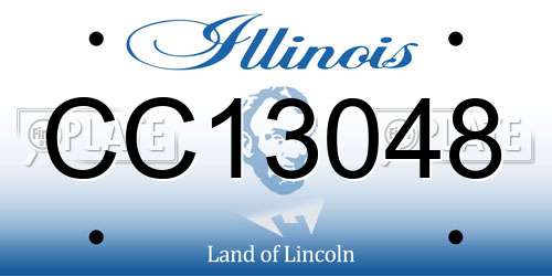 CC13048 Illinois License Plate