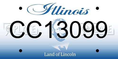 CC13099 Illinois License Plate