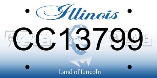 CC13799 Illinois License Plate