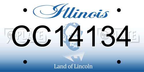 CC14134 Illinois License Plate