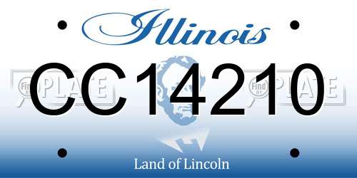 CC14210 Illinois License Plate