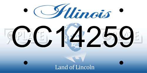 CC14259 Illinois License Plate
