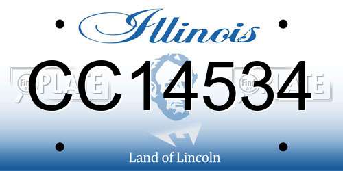 CC14534 Illinois License Plate