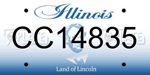 CC14835 Illinois License Plate