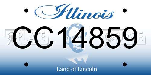 CC14859 Illinois License Plate