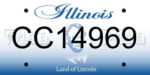 CC14969 Illinois License Plate