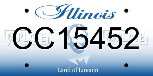 CC15452 Illinois License Plate