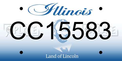 CC15583 Illinois License Plate