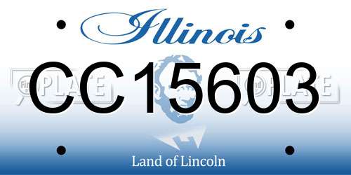 CC15603 Illinois License Plate