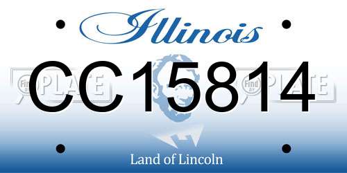 CC15814 Illinois License Plate