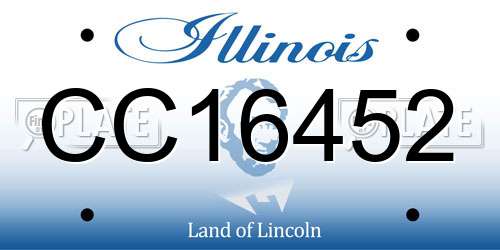 CC16452 Illinois License Plate