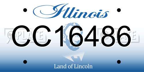 CC16486 Illinois License Plate