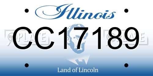 CC17189 Illinois License Plate