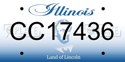 CC17436 Illinois License Plate