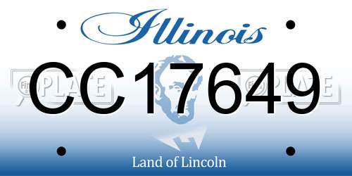 CC17649 Illinois License Plate