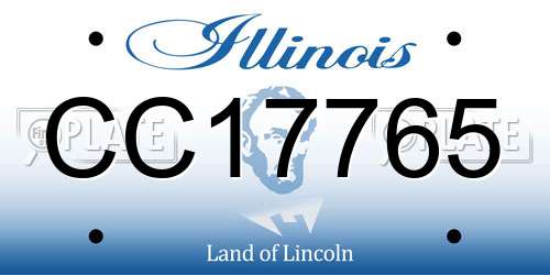 CC17765 Illinois License Plate